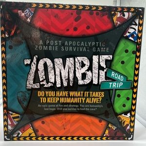 Zombie Road Trip Board Game, Post Apocalyptic Zombie Survival Game
